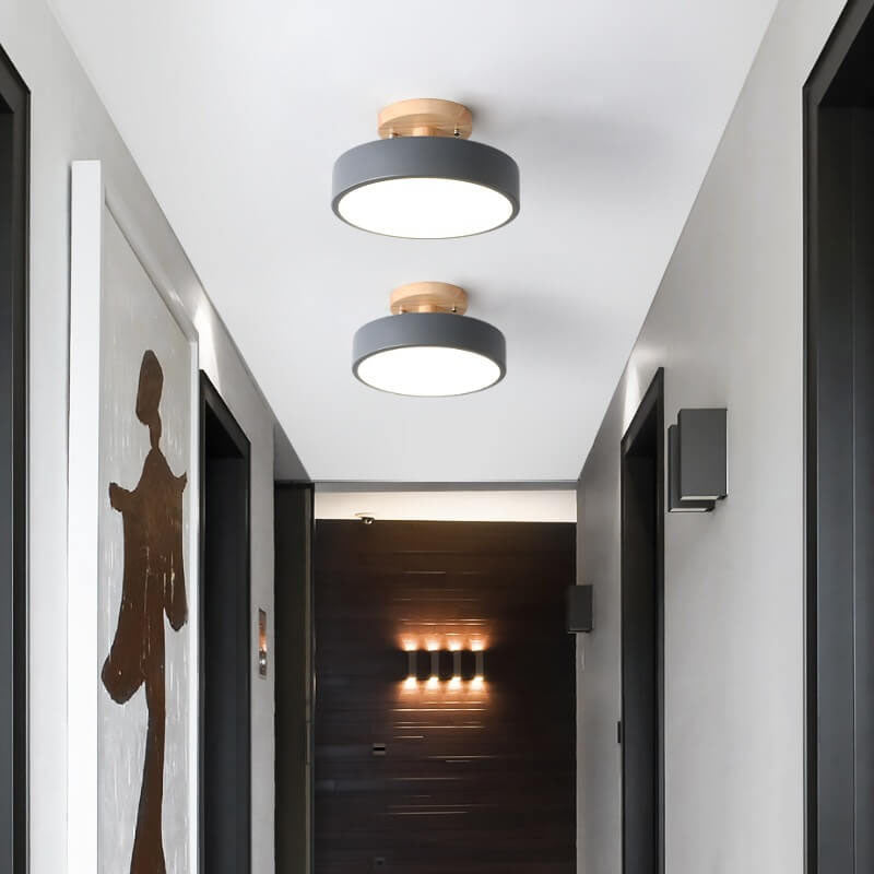ScandiLuxe Ronde LED Half-Inbouw Plafondlamp - Modern Design en Energiezuinige Verlichting