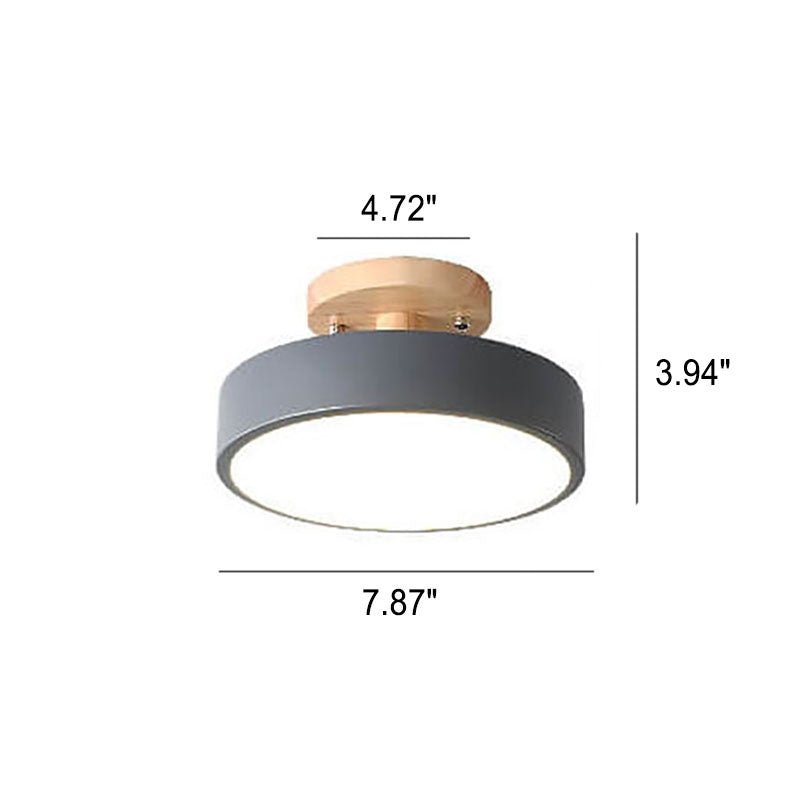 ScandiLuxe Ronde LED Half-Inbouw Plafondlamp - Modern Design en Energiezuinige Verlichting