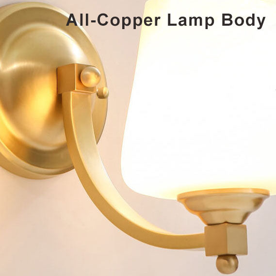 GlassGlow - Moderne glazen wandlamp met cilindrische kap | Elegante en stijlvolle verlichting