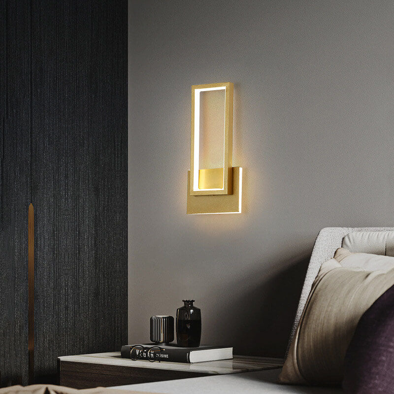 DazzleLux - LED-wandlamp met gouden afwerking en strak design | Luxe en moderne verlichting
