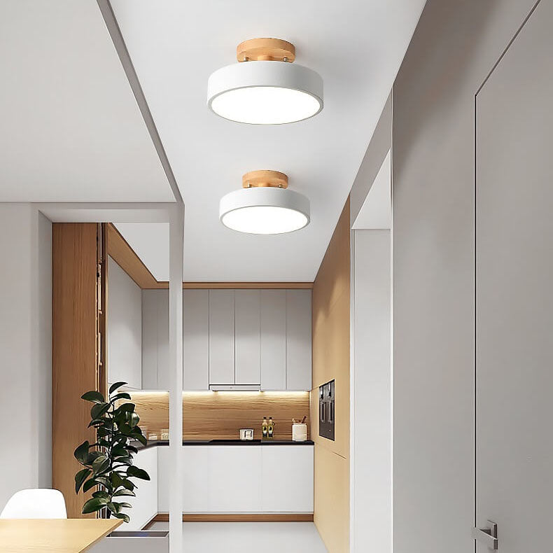 ScandiLuxe Ronde LED Half-Inbouw Plafondlamp - Modern Design en Energiezuinige Verlichting