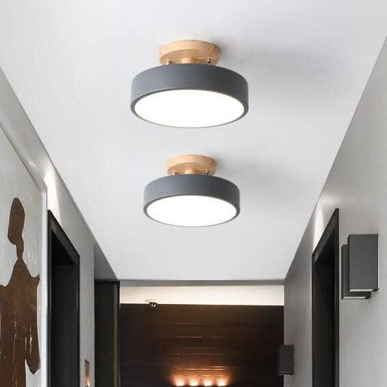 ScandiLuxe Ronde LED Half-Inbouw Plafondlamp - Modern Design en Energiezuinige Verlichting