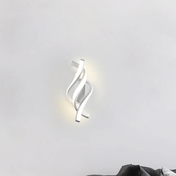 SpiraGlow - Eigentijdse Spiraal LED Wandlamp met 1 Lichtpunt | Moderne Verlichting