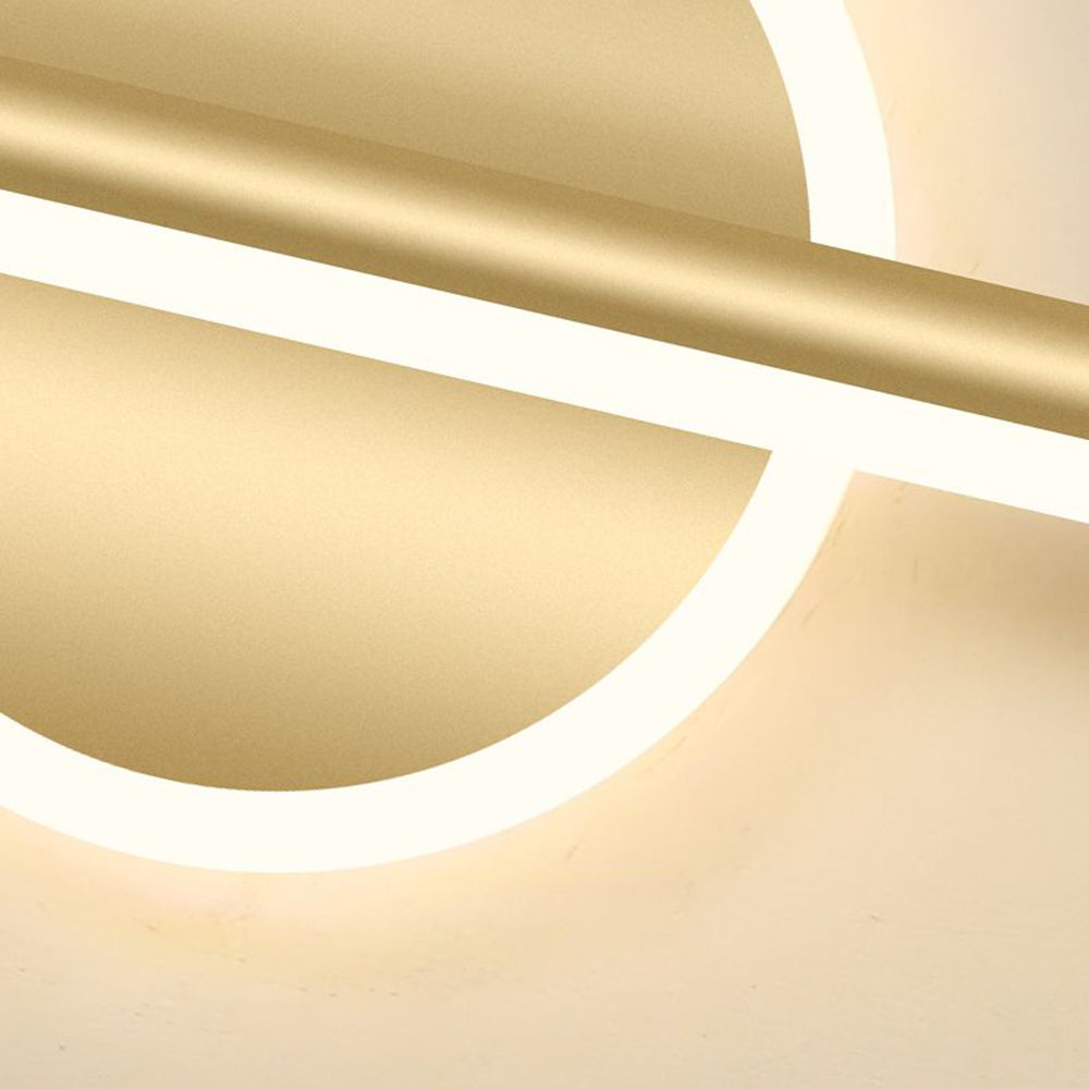 LeonaLux - Moderne LED Wandlamp Rond/Vierkant Zwart/Goud Metaal/Silicone voor Woonkamer, Slaapkamer & Badkamer