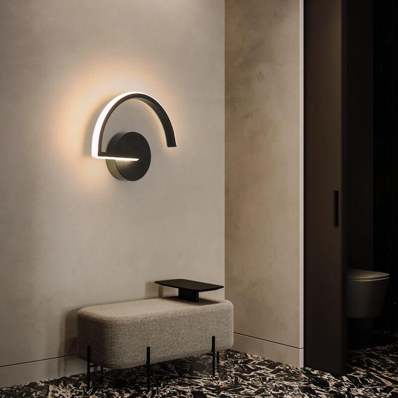 CurveLux - Aluminium LED-wandlamp met gebogen design | Energiezuinige verlichting