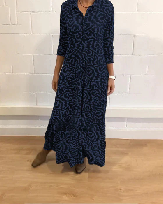 Sofia - Elegant Maxikleed met Lange Mouwen