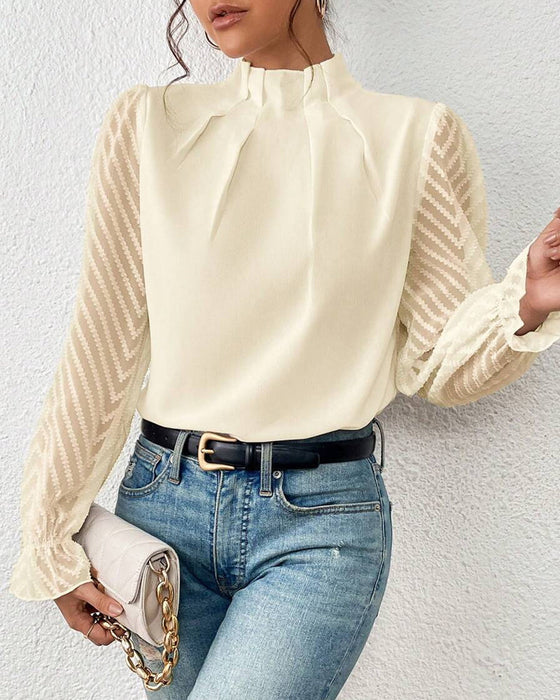 Fay - Langarm Blouse in Coastal Chic voor Dames | Stijlvolle en Comfortabele Blouse