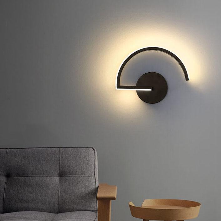 CurveLux - Aluminium LED-wandlamp met gebogen design | Energiezuinige verlichting