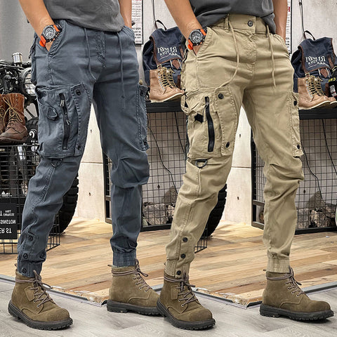 Comfortabele Cargo Broek voor Heren | Praktische Werkbroek met Multifunctionele Zakken