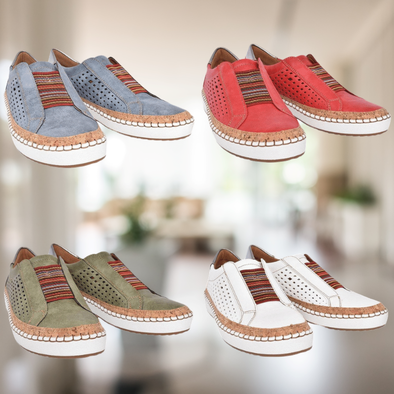 Farina - Ademend en Plat Vrijetijdsschoeisel voor Dames - Comfortabele en Stijlvolle Schoenen