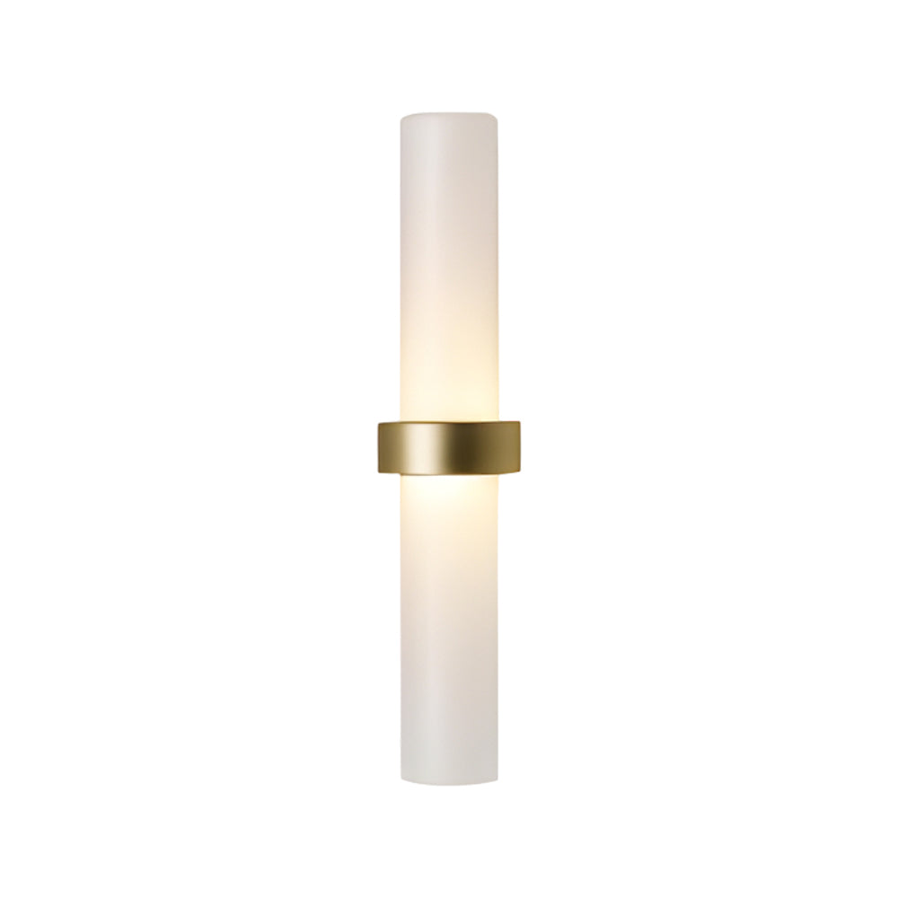 GlowTube - Moderne Wandlamp van Frosted Glass in Warm Wit voor Woonkamer