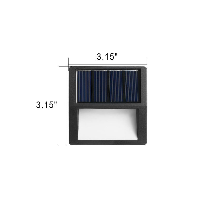 EcoGlow - Waterdichte LED-Solar Terraslampen voor Buiten in Rond en Vierkant
