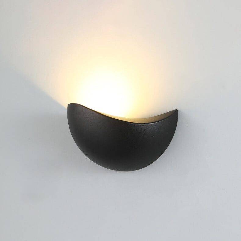 HaloLite - Minimalistische Halfronde Aluminium LED Wandlamp | Creatieve Verlichting