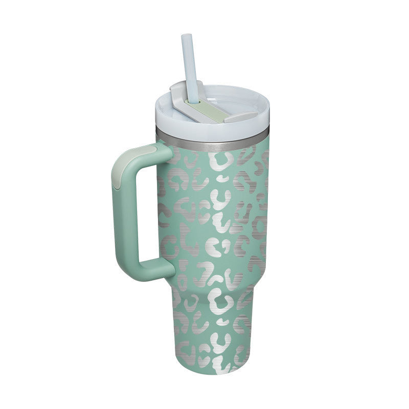 ChillCup - Dubbelwandige Thermo Mok met Handvat en Rietje | 40 oz