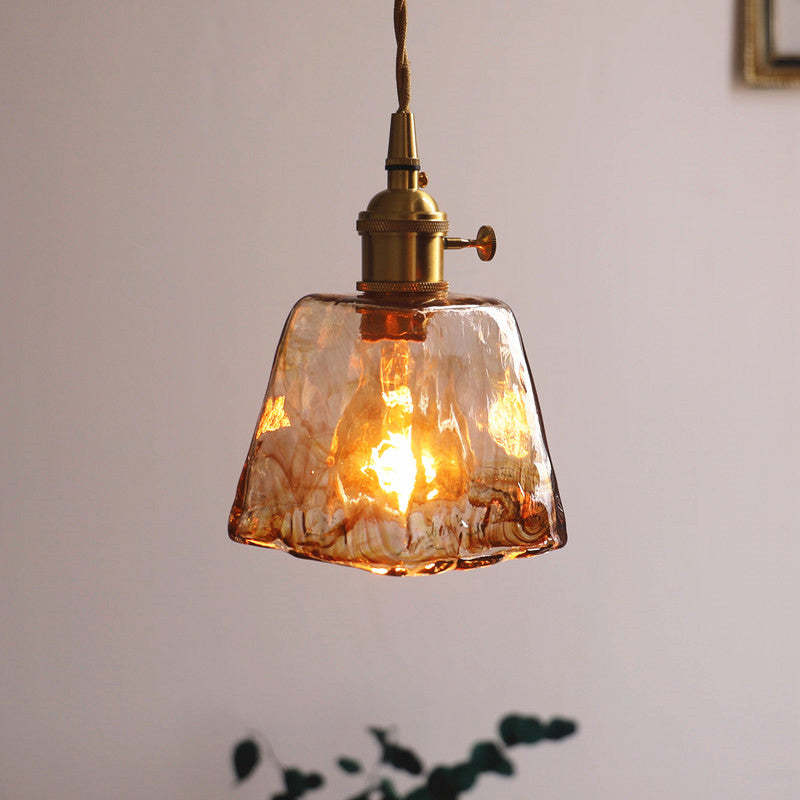LumiRetro - Retro LED Hanglampen van Gouden Metaal en Glas voor Slaapkamer, Woonkamer en Eetkamer