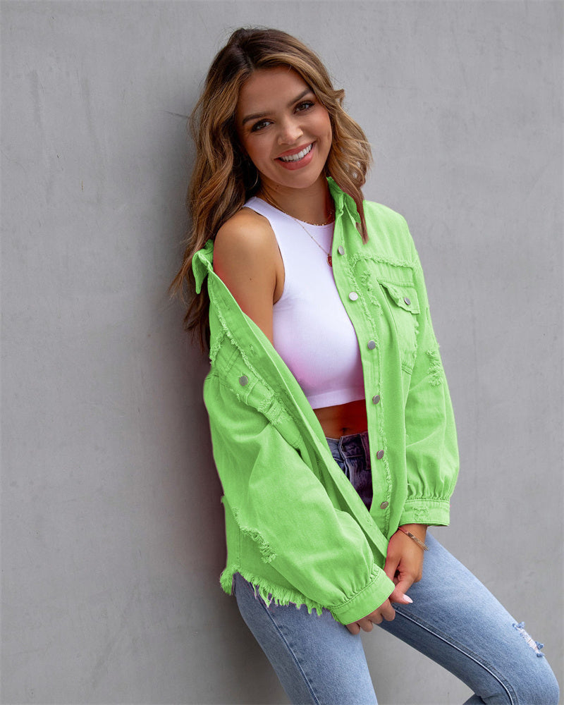 CityEdge - Stijlvol Denim Jasje voor Dame
