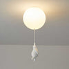 Speelse Beer Ballon Plafondlamp - Unieke Kinderkamer Hanglamp met LED Verlichting