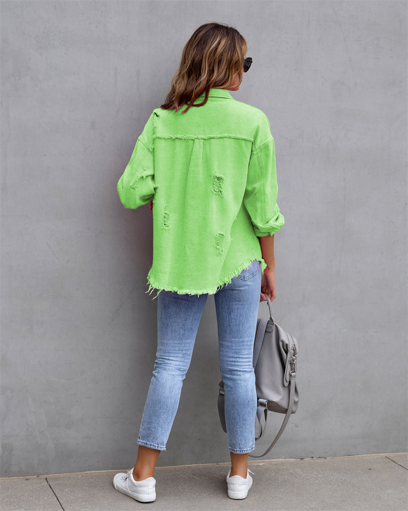 CityEdge - Stijlvol Denim Jasje voor Dame