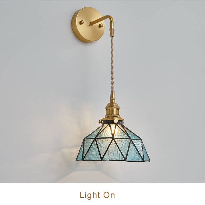 AquaLux - Wandlamp met waterrippleglas en uniek koepelontwerp