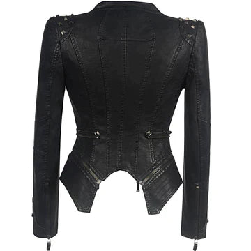 Sophia – Elegante Premium Leren Jas voor Dames