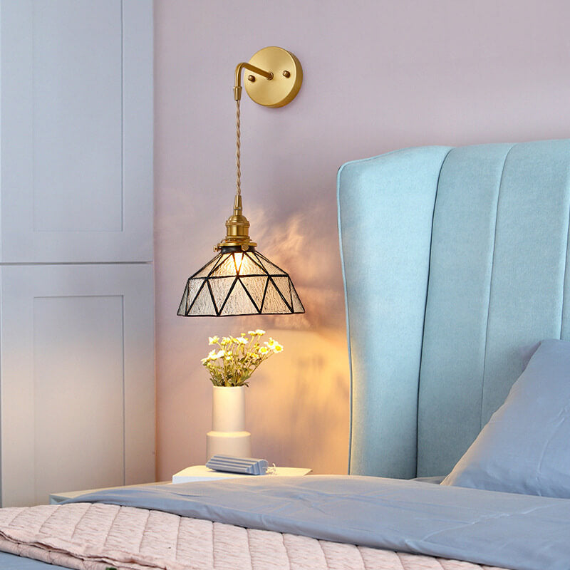 AquaLux - Wandlamp met waterrippleglas en uniek koepelontwerp
