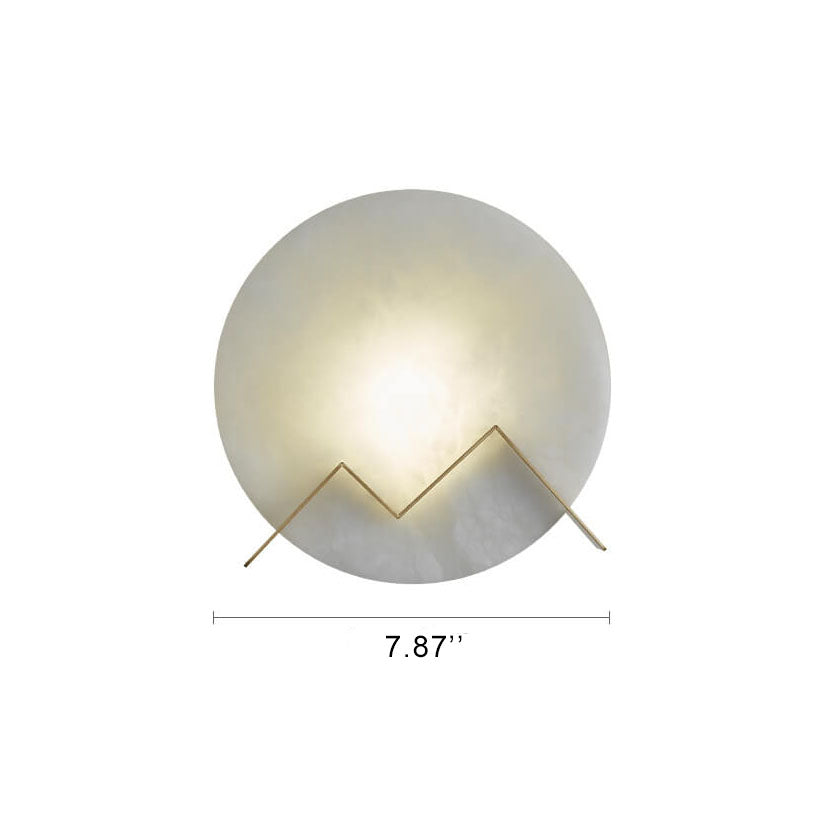MarbleLux - Marmeren LED-wandlamp met cirkelvormig ontwerp en één lichtpunt | Moderne en luxe verlichting
