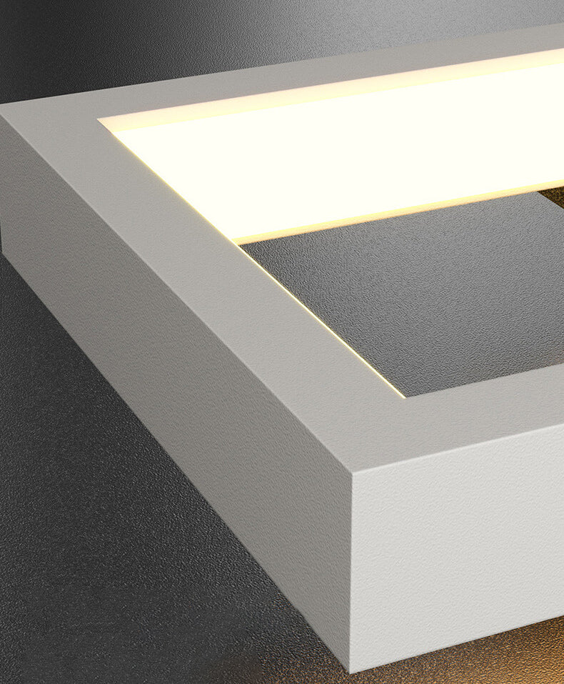 SilQube - Creatieve minimalistische LED-wandlamp met vierkant frame van ijzer en siliconen | Modern design voor sfeervolle verlichting