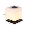 SunCube - Moderne Zonne-LED Lantaarnpaal met Kubusvormig Acryl voor Terras