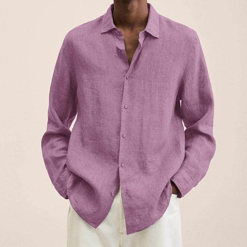Elegant Linnen Overhemd voor Heren – Lichtheid en Veelzijdigheid voor Zomerse Stijl