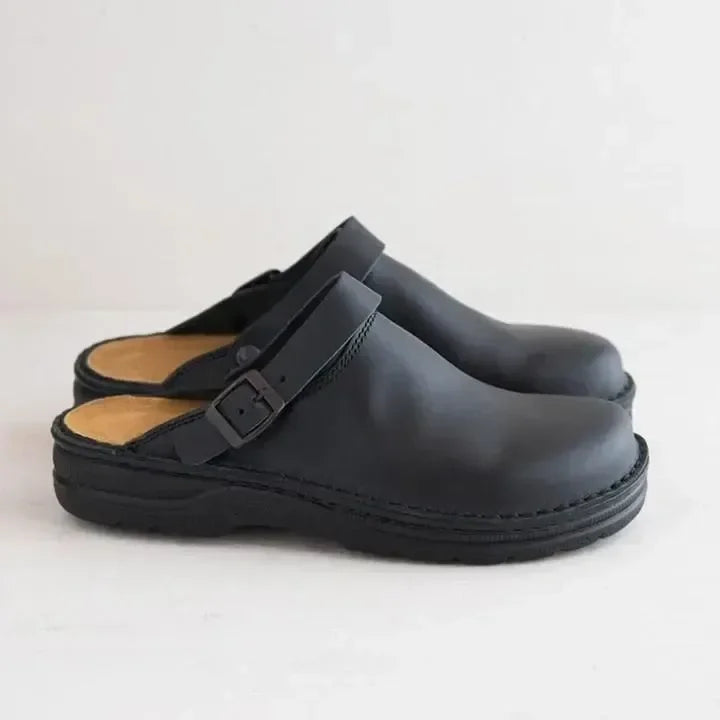 LuxeComfort - Orthopedische Leren Pantoffels voor Dames