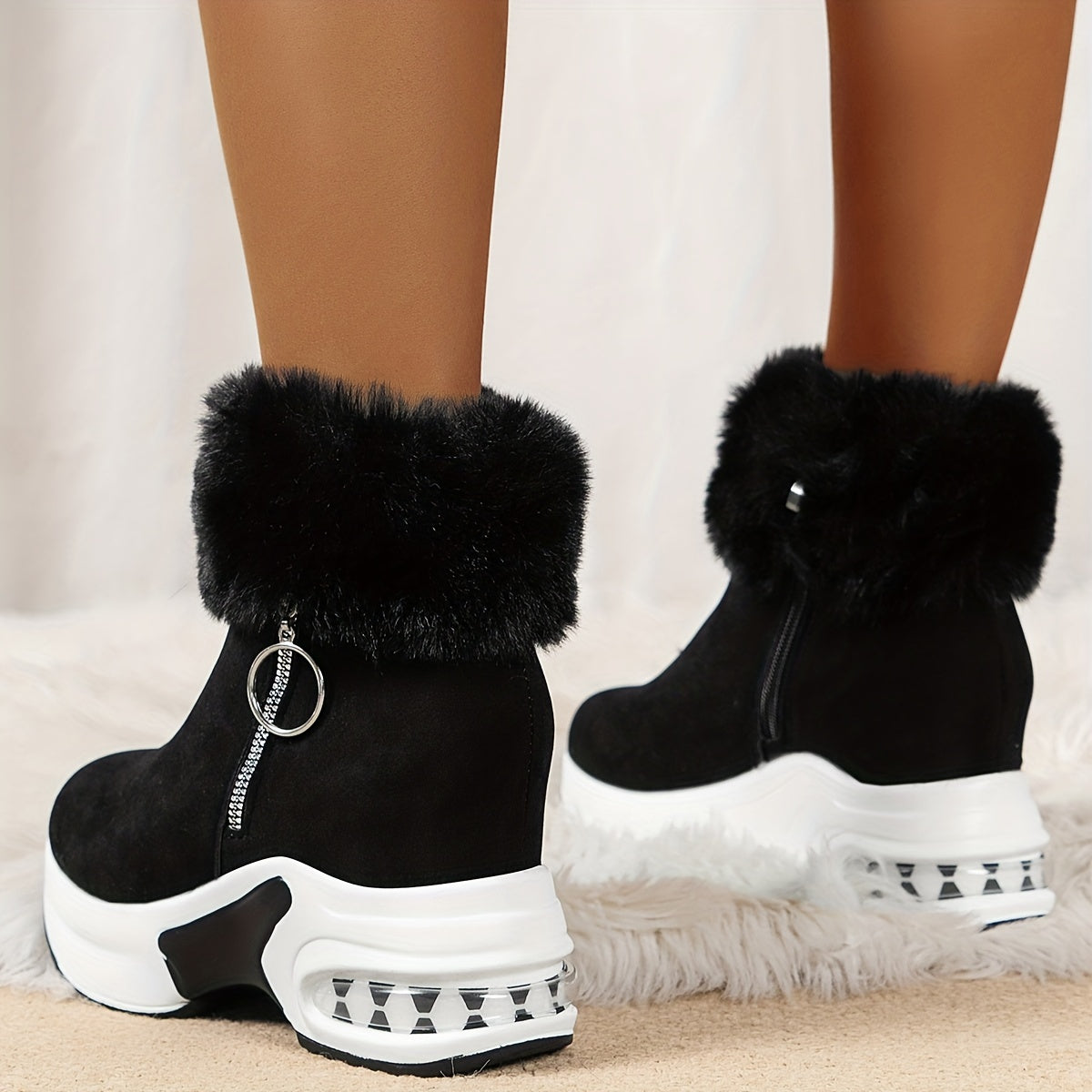 WarmStep - Ultrawarme Sneaker Laarzen met Rits voor Dames