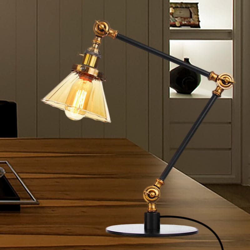 Kegele Tafellamp van Helder Glas | Elegante Verlichting voor Woonkamer en Slaapkamer