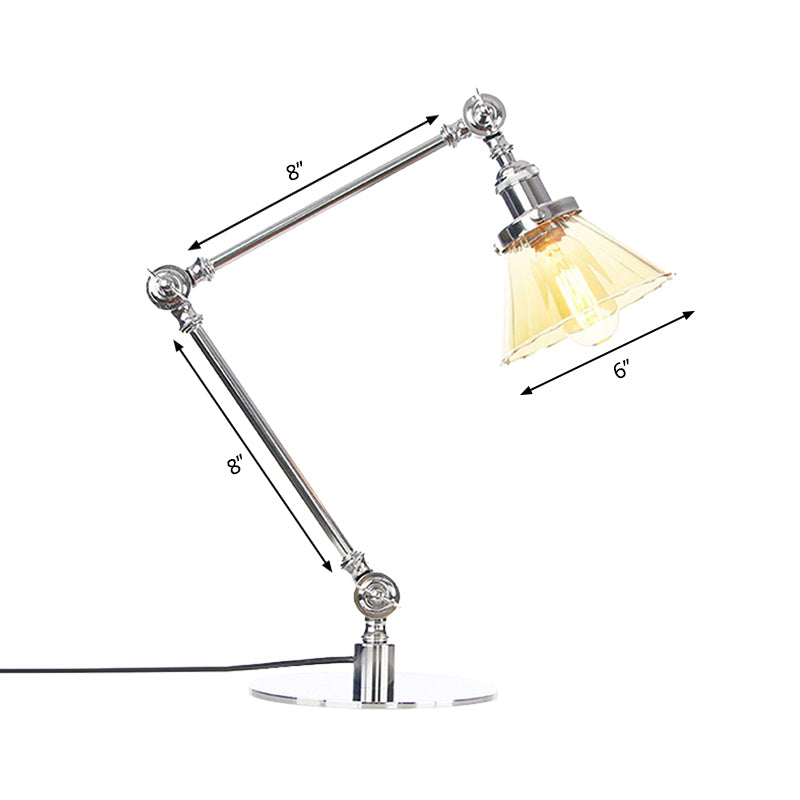 Kegele Tafellamp van Helder Glas | Elegante Verlichting voor Woonkamer en Slaapkamer