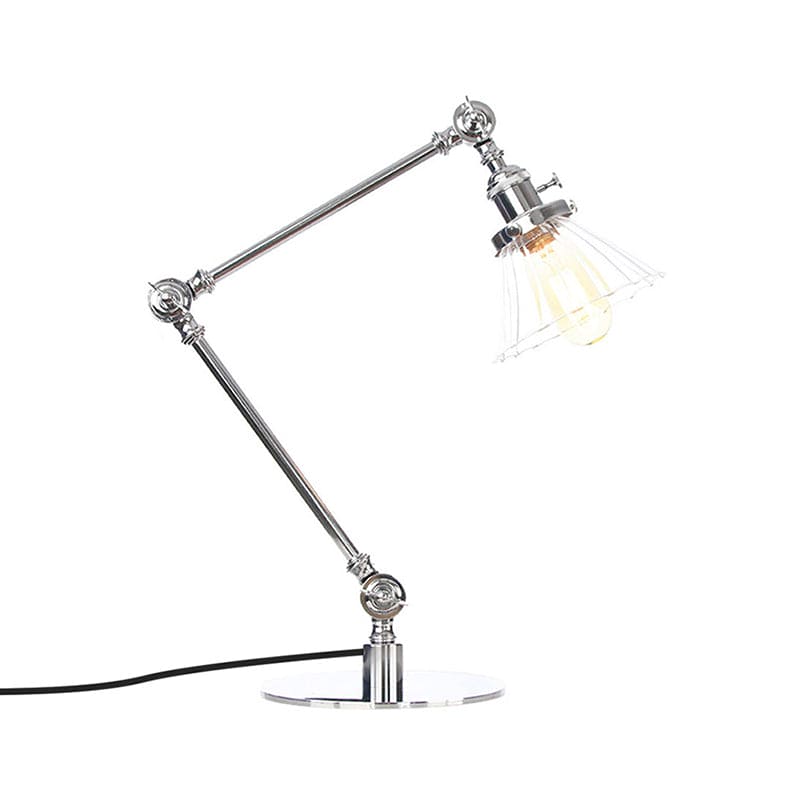 Kegele Tafellamp van Helder Glas | Elegante Verlichting voor Woonkamer en Slaapkamer