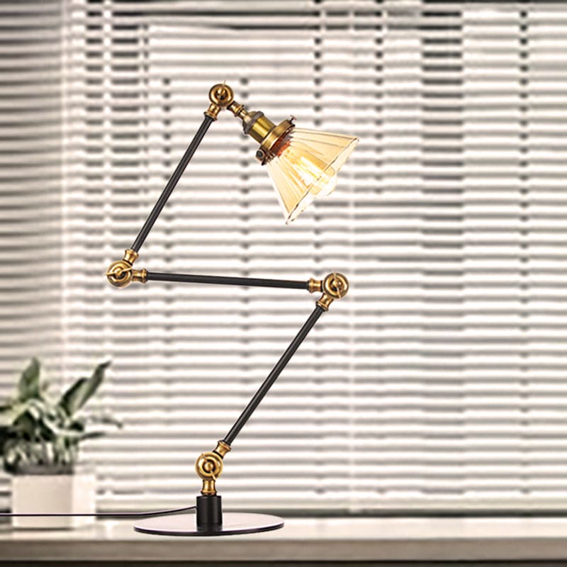 Kegele Tafellamp van Helder Glas | Elegante Verlichting voor Woonkamer en Slaapkamer