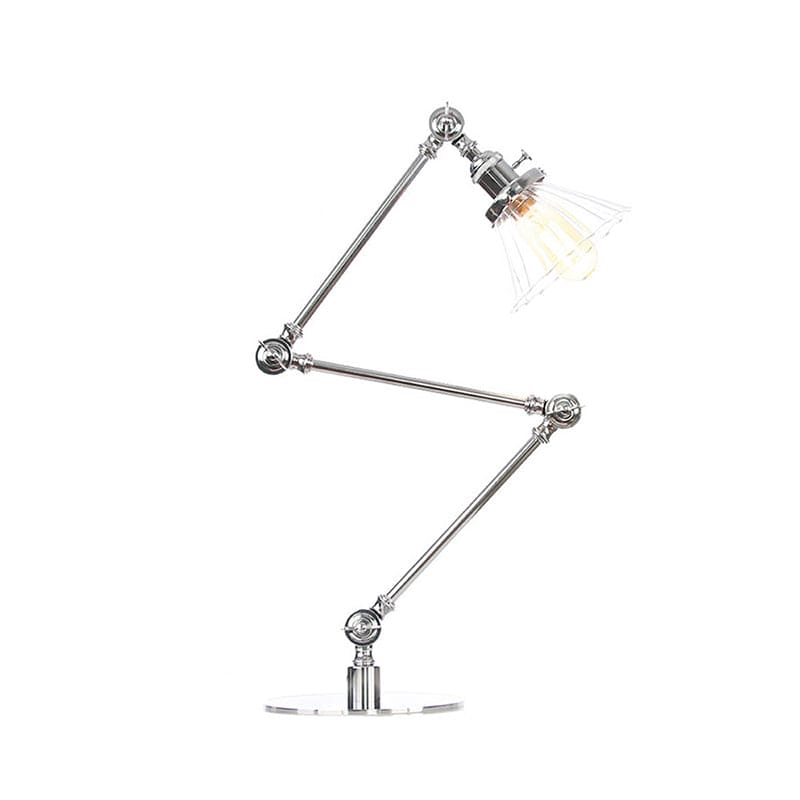 Kegele Tafellamp van Helder Glas | Elegante Verlichting voor Woonkamer en Slaapkamer