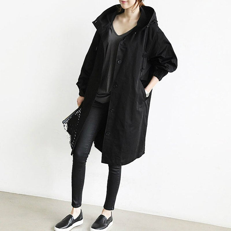 StyleCoat - Modieuze Lange Trenchcoat voor Dames – Overgangsjas 2023