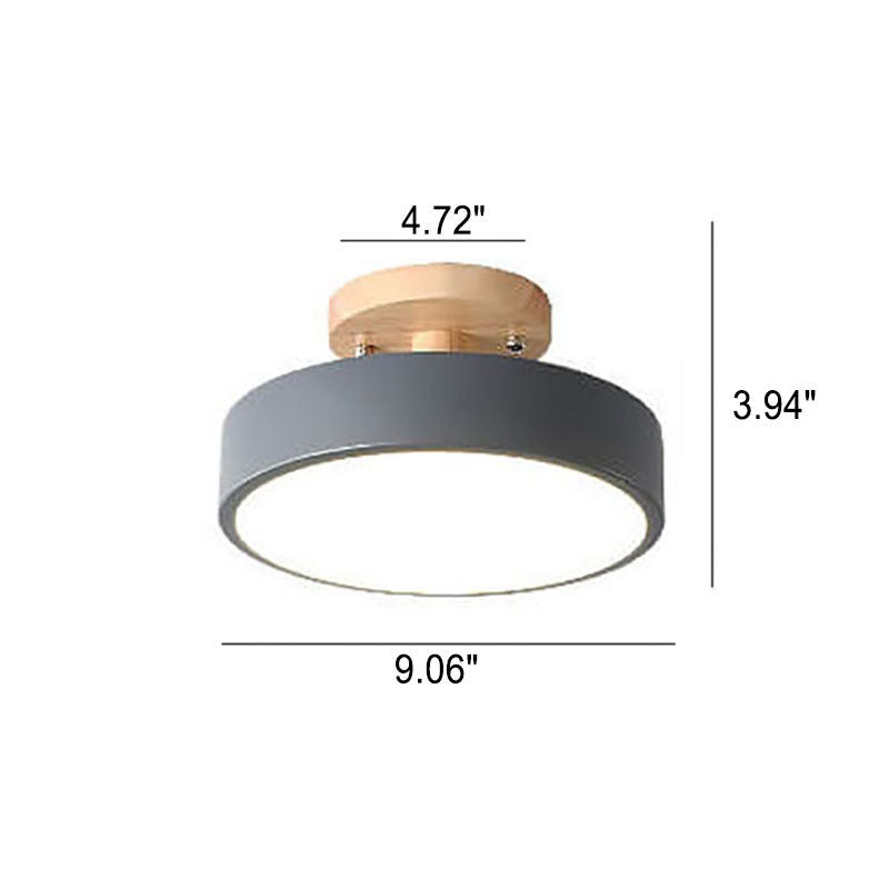 ScandiLuxe Ronde LED Half-Inbouw Plafondlamp - Modern Design en Energiezuinige Verlichting