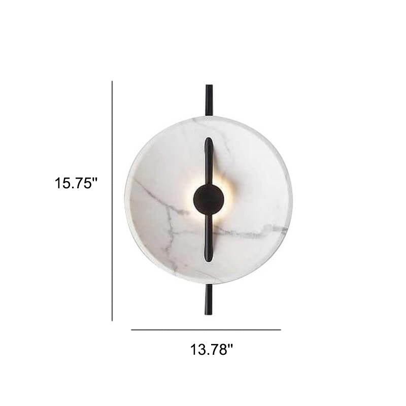 SphereLux - Ronde LED-wandlamp van hars en marmer | Stijlvolle verlichting met modern design