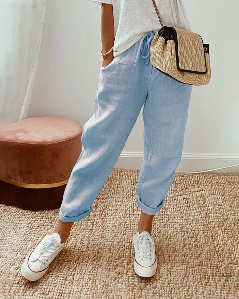 BreezyLux Broek | Luchtige en Comfortabele Damesbroek voor Warme Dagen
