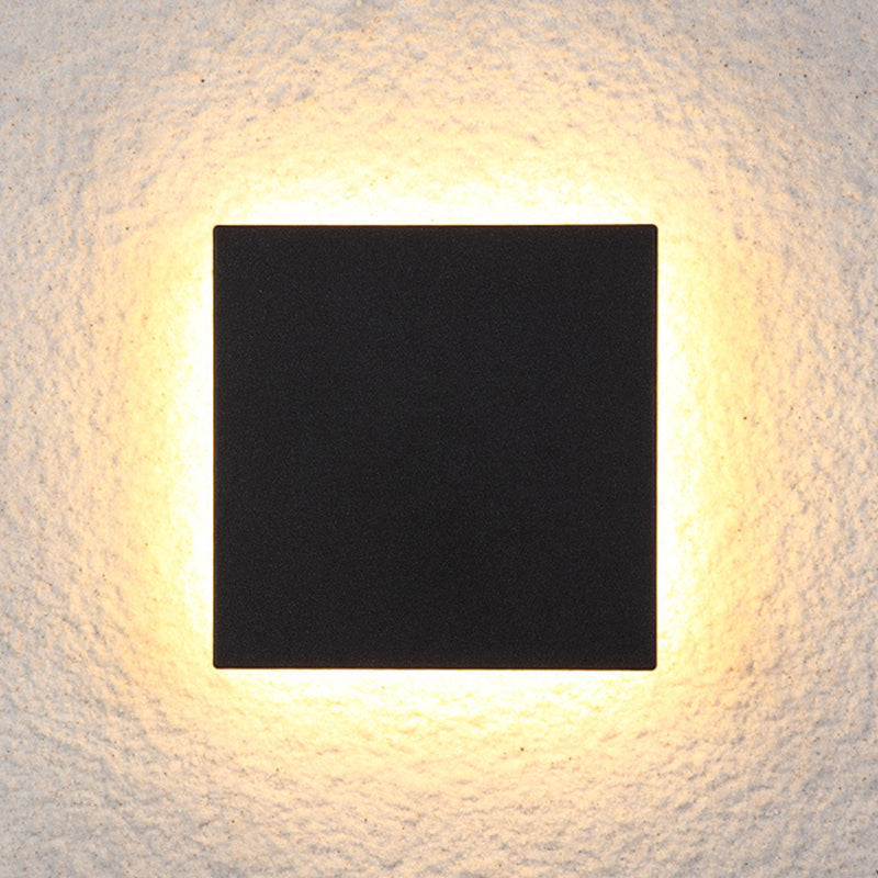 LumiOrr - Minimalistische LED Wandlamp Zwart Metaal voor Tuin en Hal