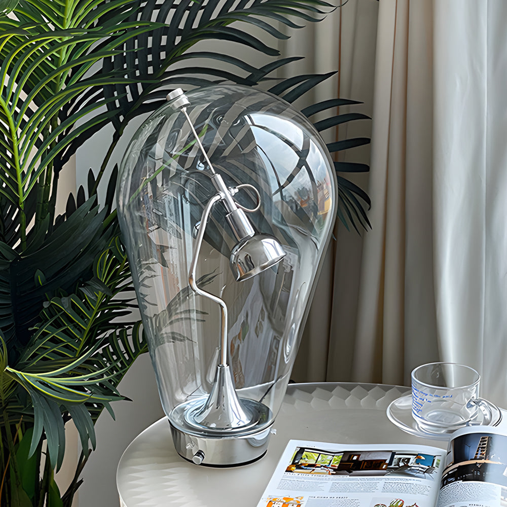 MagnetoGlow - Industriële Magnetische Glazen Bolvormige Tafellamp met Touch Dimming | Moderne LED Verlichting voor Stijlvol Interieur