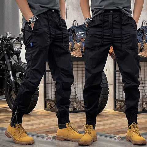 Comfortabele Cargo Broek voor Heren | Praktische Werkbroek met Multifunctionele Zakken