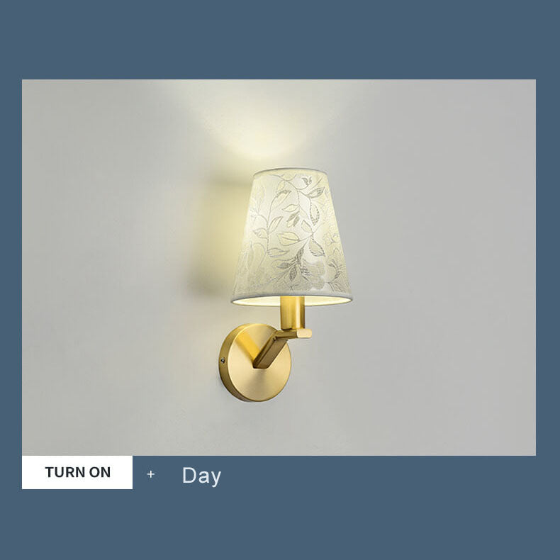 LumiBloom - Moderne Stoffen Kuppel Wandlamp met 1 Lichtarm