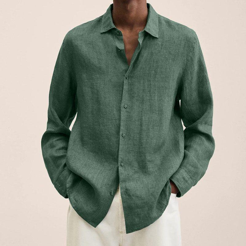 Elegant Linnen Overhemd voor Heren – Lichtheid en Veelzijdigheid voor Zomerse Stijl