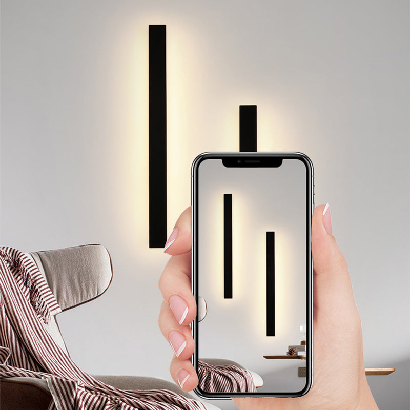 SleekEdge - Moderne Design LED Wandlampen in Zwart Metaal voor Tuin en Hal | Stijlvolle Buitenverlichting