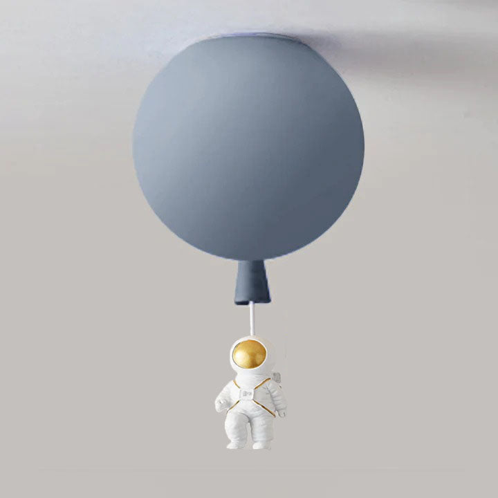 LunarAstral Moderne LED Plafondlamp - Maan en Astronaut Design van Acryl voor Slaapkamer en Kinderkamer