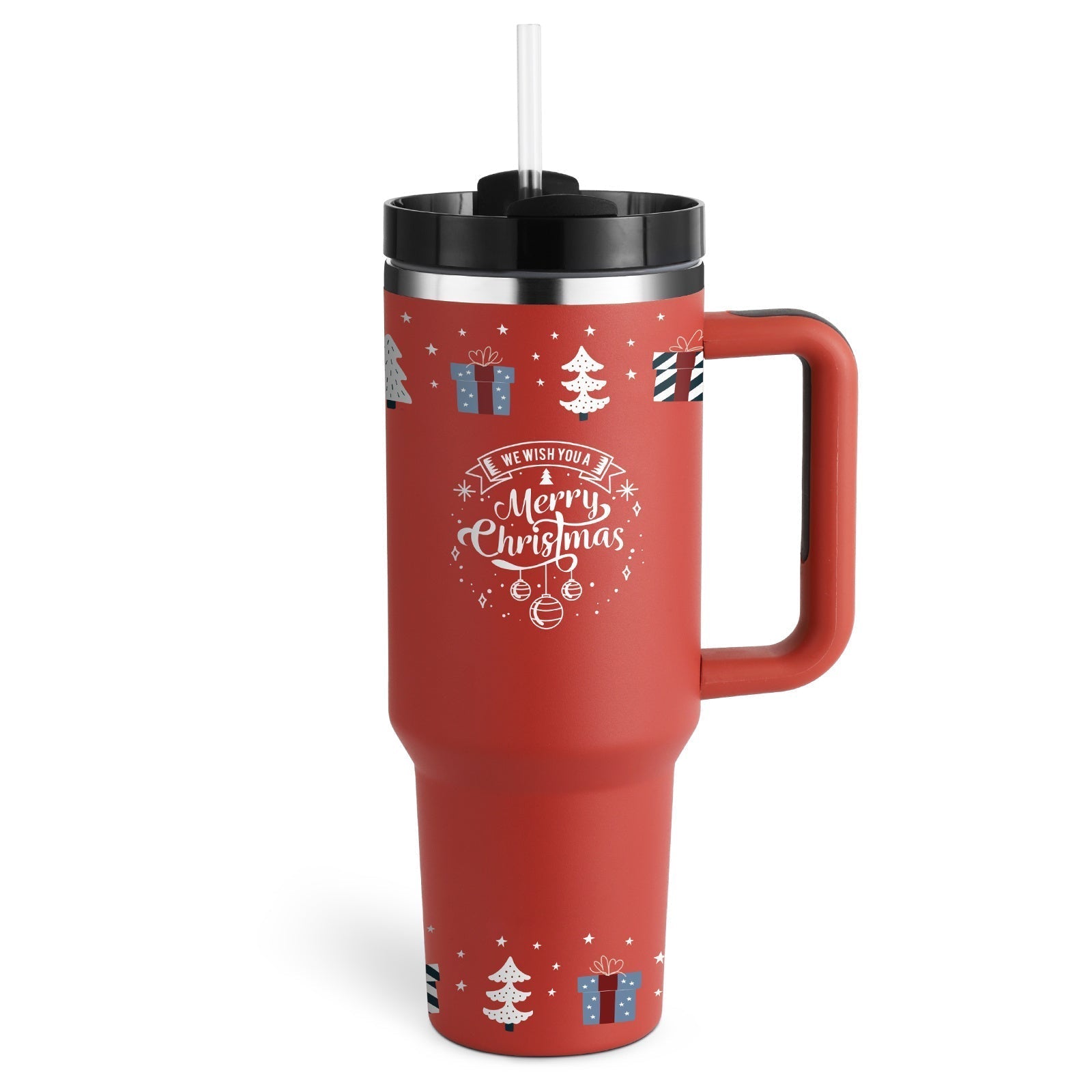 ChillCup - Dubbelwandige Thermo Mok met Handvat en Rietje | 40 oz