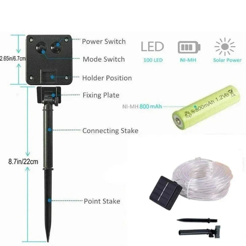 SolarTwinkle - Zonnige LED Lichtslingers voor Buiten