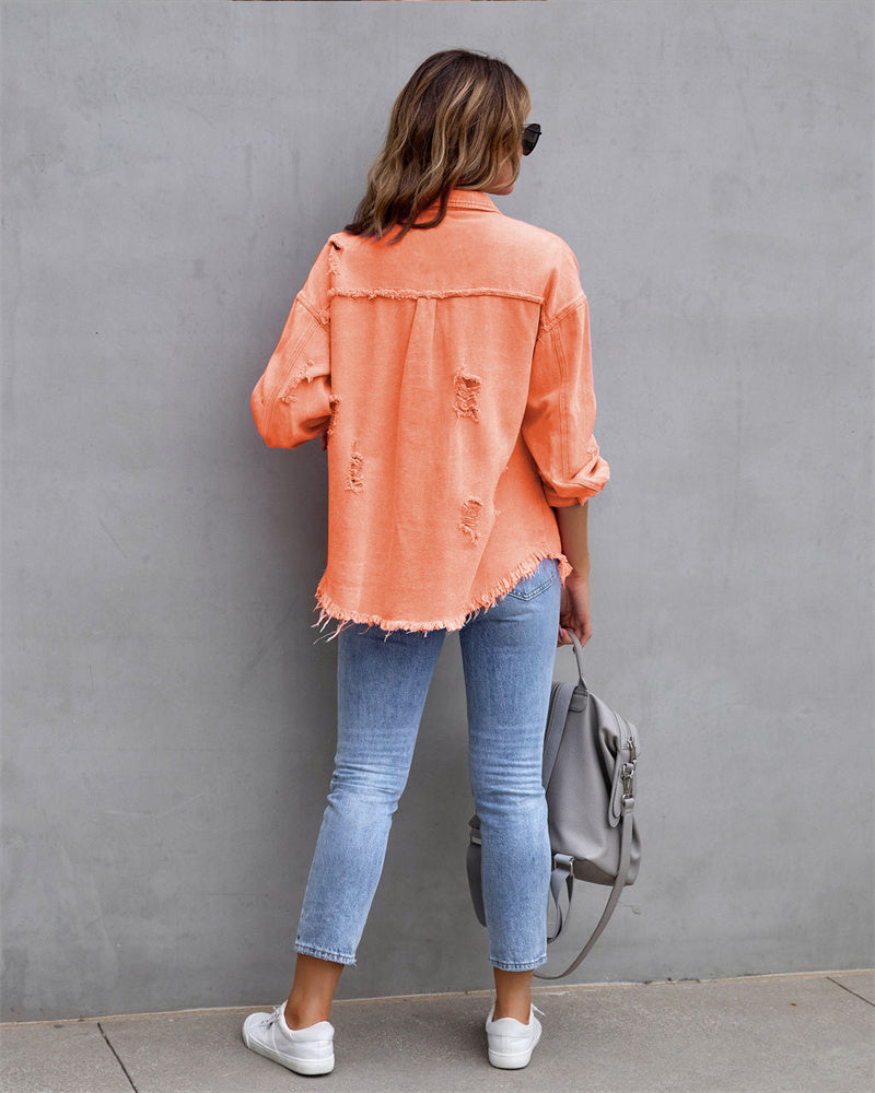 CityEdge - Stijlvol Denim Jasje voor Dame